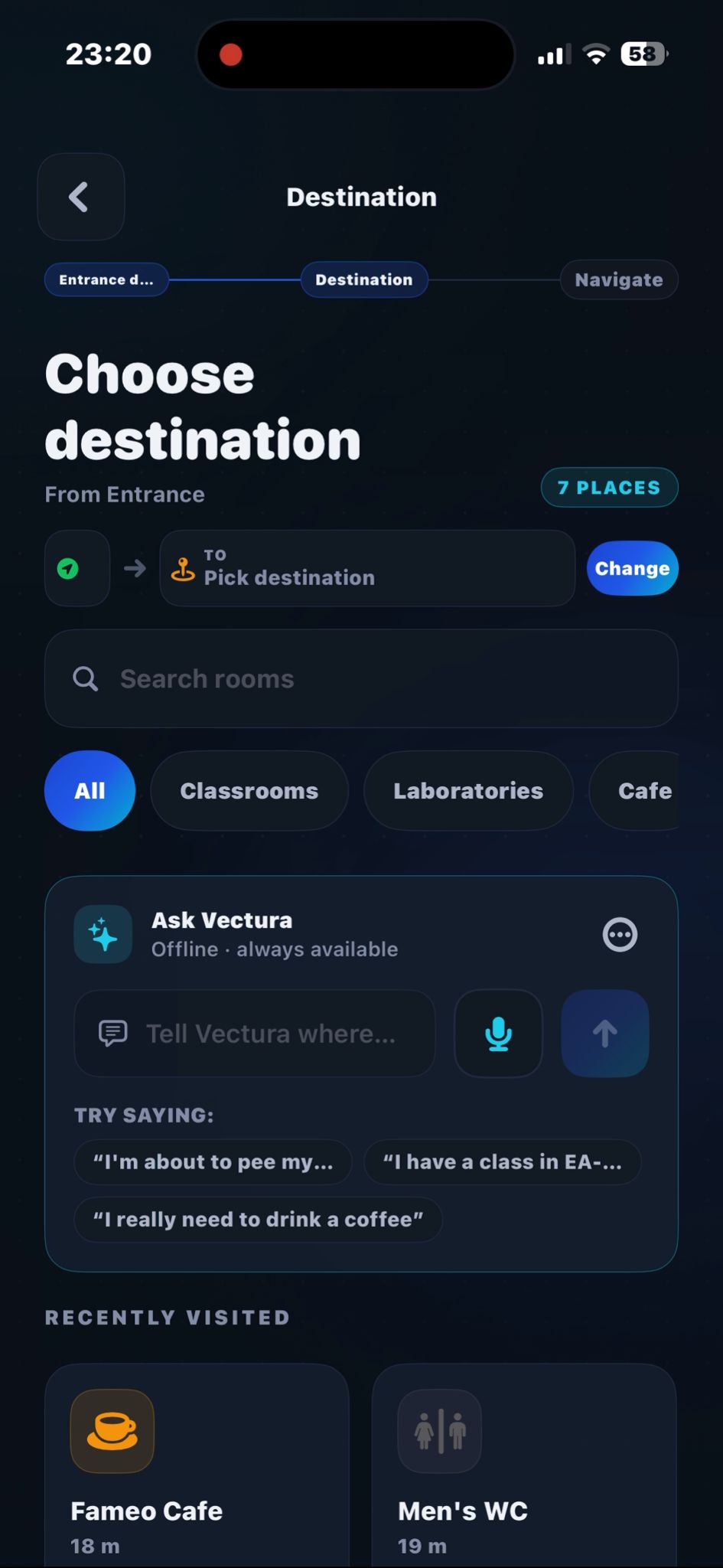 Destination search
