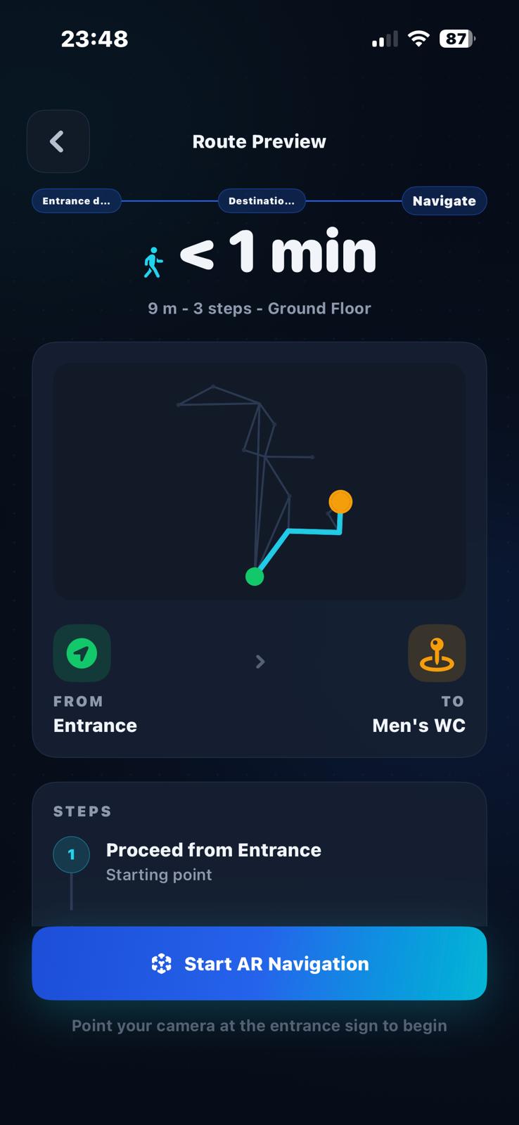 Route schematic preview